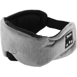 INF Masque de sommeil avec écouteurs Bluetooth 5.0 Noir Gris