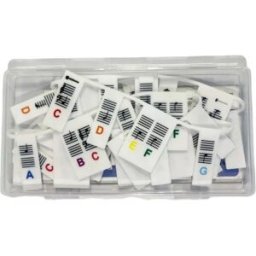 INF Autocollants de clavier de piano en silicone à 88 touches Multicolore