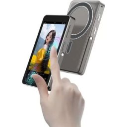 INF Dispositif de mise en miroir de téléphone à écran tactile : idéal pour les selfies et la diffusion en direct Gris