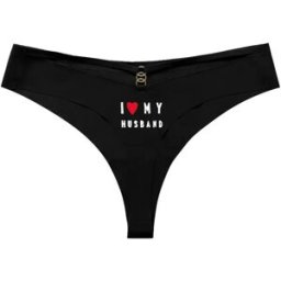 INF Ensemble de 5 Strings Femme Taille Basse - Cœur, Baiser, Blanc et Rouge L