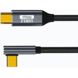 INF Câble USB-C compatible avec Steam Deck - 10Gbps, 4K 60Hz, 100W PD, Alliage d'aluminium & Nylon tressé, 1/1.5/2/3 m 2 m