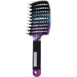 INF Grande brosse à cheveux incurvée et ventilée avec poils de sanglier