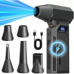 INF Souffleur d'air portable - Ventilateur turbo 110000 RPM Dépoussiéreur électrique sans fil