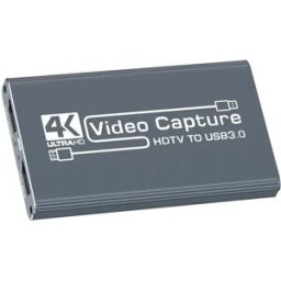 INF Carte d'acquisition HDMI 4K 60Hz - Enregistreur vidéo USB 3.0 pour streaming en direct, jeux et enregistrement