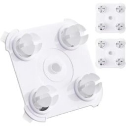 INF Ensemble de 3 Supports pour Machine à Laver - Sans Perçage, Design à Clips en Plastique pour Lave-linge et Sèche-linge
