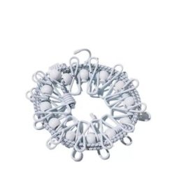 INF Corde à linge de voyage portable avec pinces - Ligne de séchage extérieure élastique et réglable