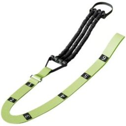 INF Sangle d'assistance pour tractions - Bande d'assistance réglable pour un pied avec boucle de sécurité en ABS, boucle de Vert