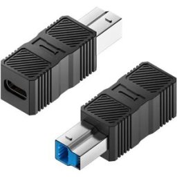 INF Adaptateur USB 3.0 B Mâle vers USB-C Femelle (Lot de 2) - Connectez Imprimantes, Disques Durs et Plus