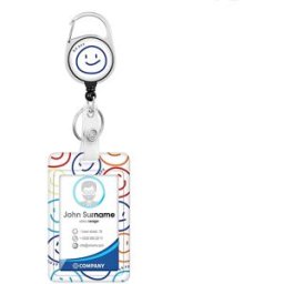 INF Porte-carte d'identité paresseux avec enrouleur de badge rétractable Modèle 11