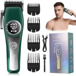 INF Tondeuse à Cheveux Électrique Sans Fil - Rechargeable USB, Longueur Réglable, Fonctionnement Silencieux Vert