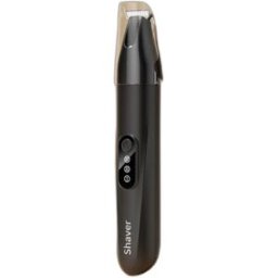 INF Tondeuse sans fil rechargeable pour animaux avec lumière LED, moteur silencieux 3 vitesses et lame large arrondie pour Le noir