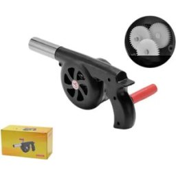 INF Souffleur à Manivelle pour Feu - Soufflet Manuel Portable pour BBQ et Camping avec Impulseur Métallique, Plastique
