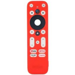 INF Étui de protection en silicone compatible avec la télécommande Walmart onn ANDROID TV 2K FHDSTREAMING Rouge