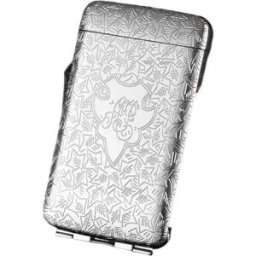 INF Étui à Cigarettes Métallique Triple avec Ouverture Automatique - Contient 20 Cigarettes Slim Argent