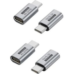 INF Adaptateur de charge USB-C 5.1K Pack de 4 - Convertisseur Type-C compact en alliage d'aluminium et PVC pour appareils 5V
