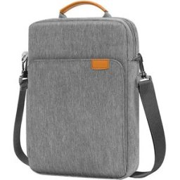 INF Sac pour ordinateur portable Sac bandoulière Gris M