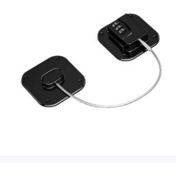 INF Serrure de réfrigérateur à combinaison sans perçage - Serrure à mot de passe carrée taille standard (lot de 2) Le noir