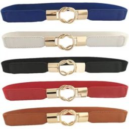 INF Pack de 5 ceintures élastiques extensibles pour femmes pour robes, jeans