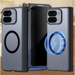 INF Coque Magnétique Confidentialité pour Google Pixel 10 Pro Fold - PC Noir Couverture Complète avec Protecteur d'Écran Intégré