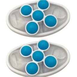 INF Attrape-cheveux et filtre à charpie flottant pour machine à laver, paquet de 2 Bleu