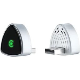 INF Adaptateur CarPlay sans fil 2-en-1 Compatible avec Apple : Connectivité sans fil pour votre voiture Argent