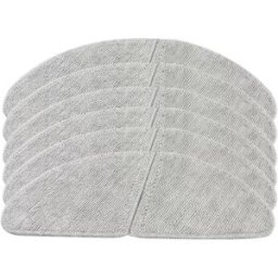 INF Lot de 6 lingettes pour serpillière compatibles avec Midea aspirateur robot - Lavables en polyester/nylon, rechanges pour