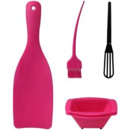 INF Ensemble de 4 pièces pour mèches - Kit professionnel de coloration et de mèches Rose