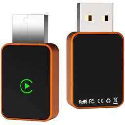 INF Adaptateur CarPlay Sans Fil : Convertisseur Filaire vers Sans Fil avec Bluetooth 5.3 Orange