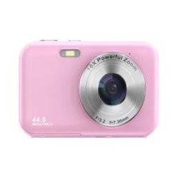 INF Appareil photo numérique 1080P 44MP avec zoom 16x et écran 2,4" Rose