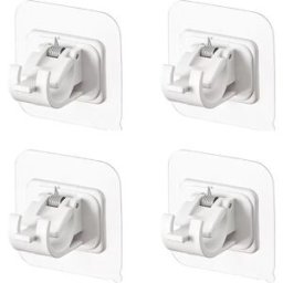 INF Supports de tringle à rideaux autocollants Blanc