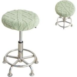INF Lot de 2 Housses Tricotées pour Tabouret Pivotant : Protection Moderne et Confortable Vert
