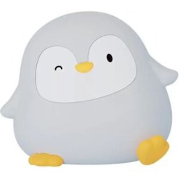 INF Veilleuse Pingouin Pat - Veilleuse Rechargeable en Silicone Souple pour Enfants, compatible avec Huawei, Samsung, APPLE,