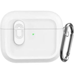 INF Étui de protection pour écouteurs Bluetooth compatible avec AirPods 4 Magnetic Cover, housse magnétique en silicone Blanc
