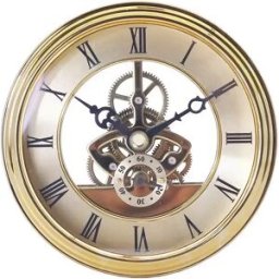 INF Insert de mouvement d'horloge doré de 97 mm avec chiffres romains