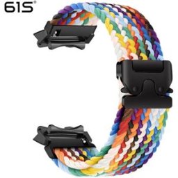INF Bracelet Élastique Tressé en Nylon avec Boucle Parachute compatible avec Amazfit T-Rex 2 Couleurs de l'arc-en-ciel
