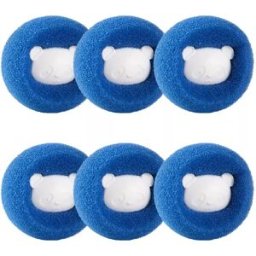 INF Boule d'épilation pour machine à laver 6 pièces Bleu