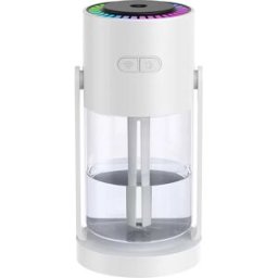 INF Humidificateur coloré avec brume rotative et éclairage ambiant Blanc