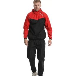 INF Ensemble de survêtement de fitness style européen pour hommes - Veste à capuche coupe-vent pour entraînement de course en L