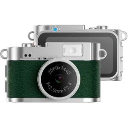 INF Mini caméra rétro avec lampe de poche : Vidéo HD 1080P, porte-clés portable Vert
