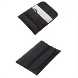 INF Housse élégante en feutre gris foncé pour tablette/ordinateur portable - 14 pouces