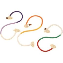INF Lot de 3 Jouets Corde Coton pour Chat - Jouets Interactifs à Mâcher pour Santé Dentaire et Jeu
