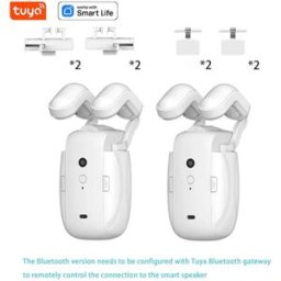 INF Moteur de Rideau Électrique Intelligent Bluetooth Double Ouverture 3-en-1 - Automatisation Facile de Vos Rideaux