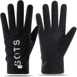 INF Gants d'hiver chauds: Tactiles, Antidérapants, Coupe-vent pour Sports d'Extérieur Le noir