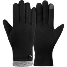 INF Gants d'hiver pour cyclisme pour hommes - Tactiles, coupe-vent, thermiques et doublés en polaire