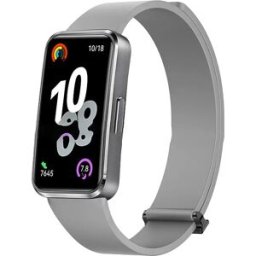 INF Bracelet Magnétique en Silicone Compatible Huawei Band 8/9/10/10 - Confort et Sécurité Gris