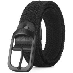 INF Ceinture Élastique Tissée pour Homme 105 cm Le noir