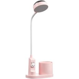 INF Lampe de Bureau Projecteur avec Porte-Stylo: Dégradé RGB, Luminosité Réglable Rose + Blanc