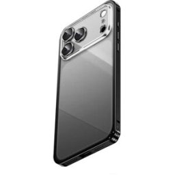 INF Coque Magnétique Noire Élégante compatible avec iPhone 17 Pro Max - Dos Transparent & Boucle à Ressort