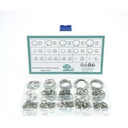 INF Kit de 320 circlips externes haute résistance, assortiment de bagues de retenue en acier inoxydable 3-26mm