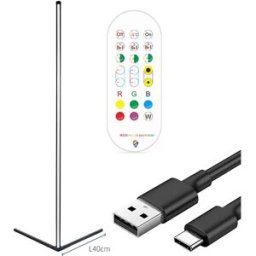 INF Lampe d'angle murale Bluetooth 1,42m (Lot de 2) avec télécommande infrarouge - Éclairage d'ambiance personnalisable